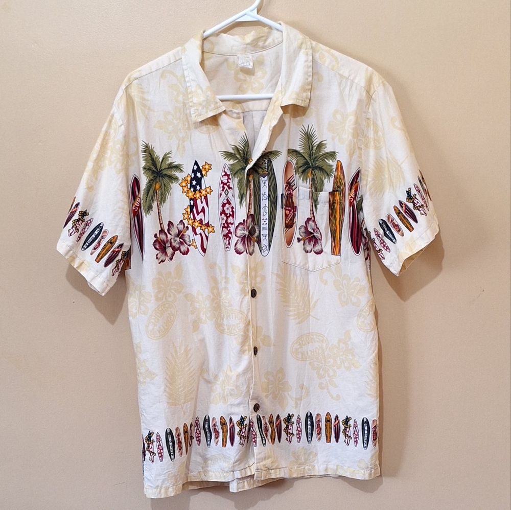 Palmwave Hawaii Short Sleeve Button Down Hawaiian Shirt